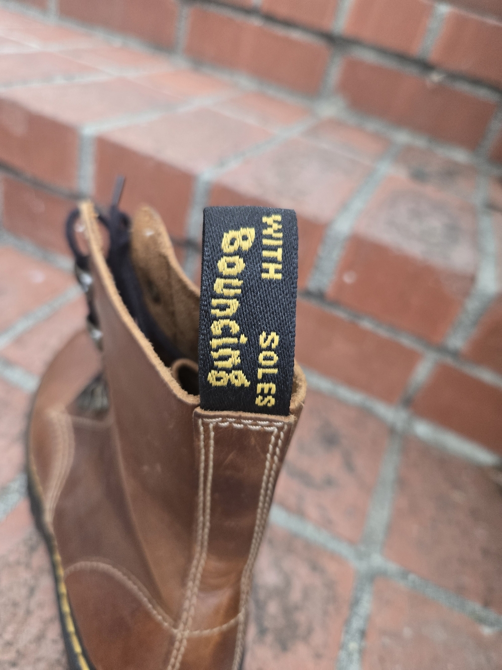 Dr. Martens Women’s Brown Lace-Up Platform Boots - Picture 4 of 7